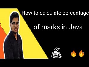 How to calculate percentage of marks in Java