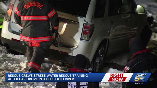 Coroner confirms woman's body recovered after car goes into icy Ohio River