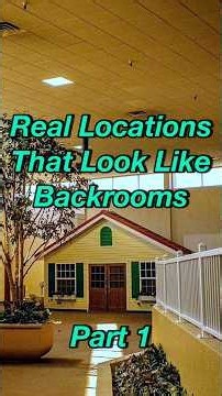 Real Locations That Look Like Backrooms - Part 1