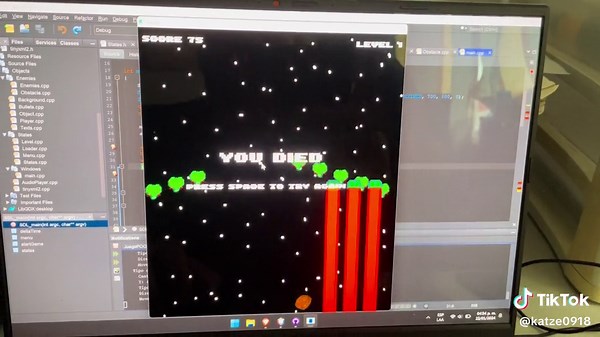 Pequeño juego en C con SDL2 #programming #programacion #gamedeveloper #c #informatica