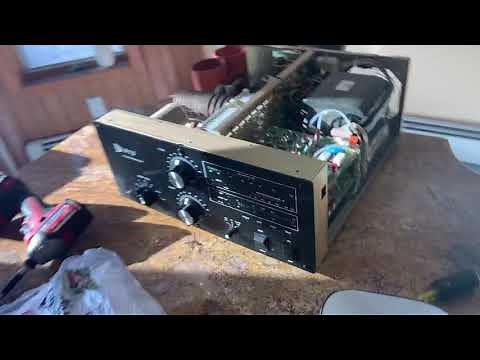 The inside of an alpha 91 Bay Linear amplifier