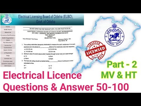 Electrical Supervisor License Exam | MV & HT Questions & Answers Series | Part-2 (Q&A 50 - 100)