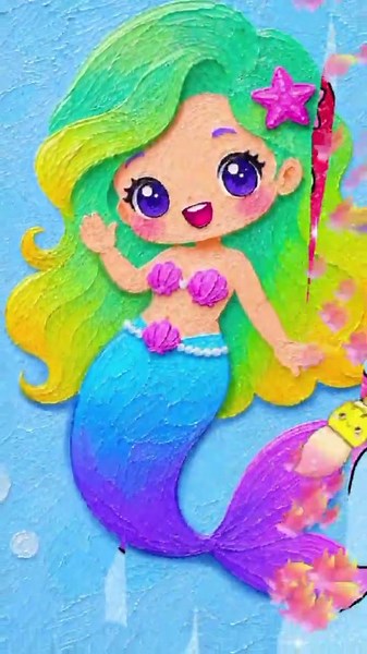 Girl Games: Magic Coloring #qrco.de/babyGirl #bonbongame #girlsgame