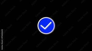 glyph icon. Style is stroke flat icon,OK icon from Business Bi color Set. This flat raster symbol