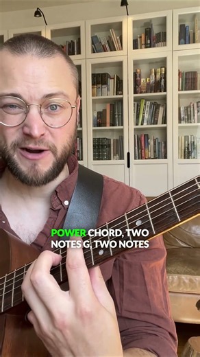 Unlock Guitar Power Chords: Simple 2-Note Secrets! #shorts