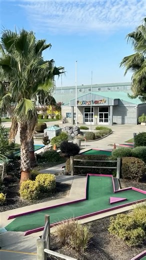 The most beautiful place for FUN! 🥹 #modesto #funworks #puttputtgolf #arcade #bumperboats #xdtheater #gokarts #bowling #vrgaming #familyfun | FUNWORKS! Family Fun Company
