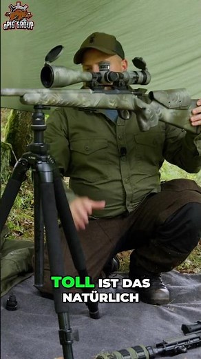 Jagdgewehr vom Schießstock oder Dreibein lösen. Einfache Schritte und 360° Flexibilität