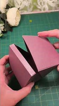 How to make a cardboard gift box #gift #diy #handmade #giftideas #tutorial #youtube @irina_cards