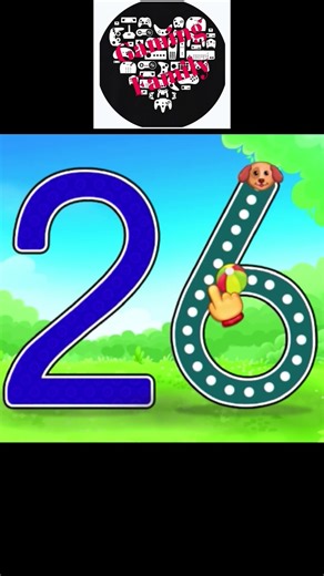 Trace Number 26 | Learn Numbers for Kids #shorts #youtubeshorts #videosforkids #educationalvideos
