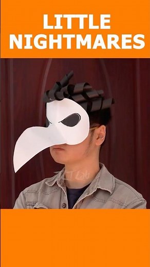 easy paper halloween mask #diy #craft #littlenighmares