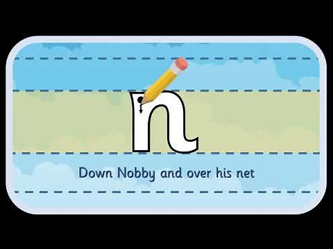 'n' letter formation