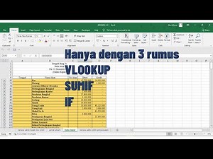 EXCEL : Jurnal Umum, Buku Besar & Neraca Saldo hanya dengan 3 rumus (VLOOKUP, SUMIF, IF)