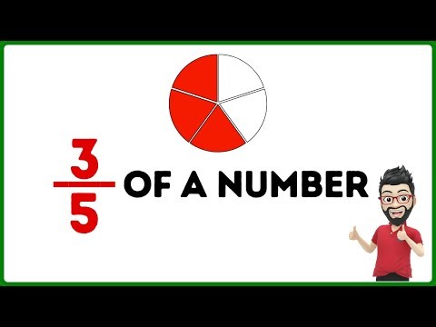 See how easy it is to calculate three fifths of a number [3/5 of a number]