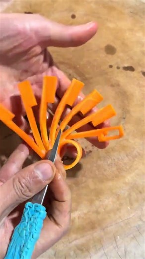 Hand-Crafted Carrot Dream Fan: A Rare Art