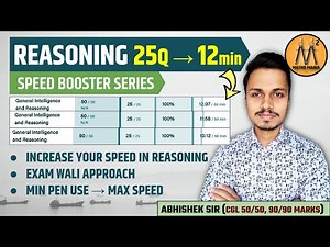 SOLVE REASONING IN 12 MINUTES | MATHS MANIA | BY ABHISHEK RAI SIR