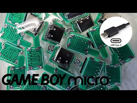 Game Boy Micro: Tutorial - USB Type-C Mod! Updated Design!