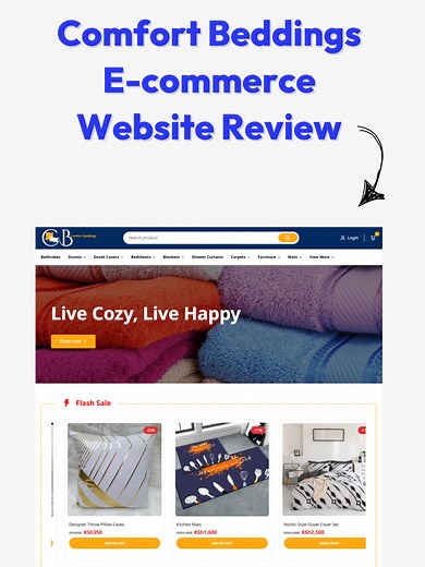 Comfort beddings E-commerce website review #wordpresswebsite #tech #wordpress #ecommerce #woocommerce