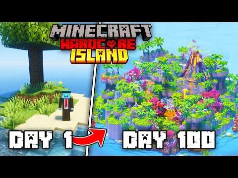 I Survived 100 Days on a Deserted Island in Minecraft Hardcore!