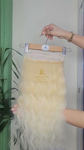 Perfect Blonde Clip-On Hair Extensions | Instant Volume + Length | Seamless Blonde Shade Match#short