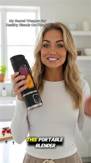 Seriously, you NEED this portable blender in your life! Smoothies, shakes, anytime, anywhere. It's a game-changer for busy mornings and healthy snacks. Obsessed! #MustHave #PortableBlender