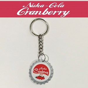 Fallout 4 Nuka Cola Cranberry Cap Keychain - 3.5inch Gaming Keychain