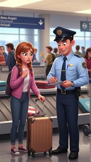 ✈️ Lost Luggage at the Airport 😱 | English Speaking Practice for Everyday Travel #shorts