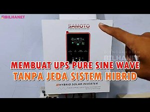 Review Inverter Hybrid SAMOTO ILS1000 Mode UPS Pure Sine Wave AC 220V Tanpa Panel Surya