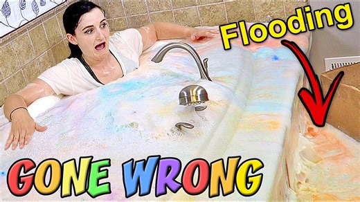 100 bath bomb challenge gone wrong (we flooded our house & cost thousands in damage)