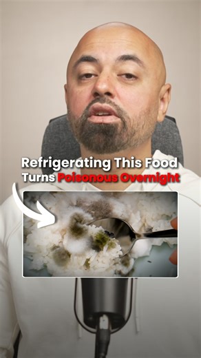 Kashif Khan on Instagram: "Never refrigerate this one food because it literally becomes toxic overnight. I’ve talked about this before, but I have to mention it again because I see people constantly making the same mistake. And that’s refrigerating rice. When rice cools, it breeds Bacillus cereus bacteria and mold that release dangerous mycotoxins. And here’s the scary part—you can’t smell it, you can’t see it, and you can’t even taste it. But those toxins slowly hijack your body… causing brain 