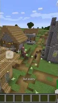 Minecraft village and pillage update #entertainment #minecraft #shortvideo #gaming #kids