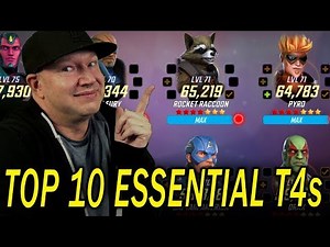 Top 10 Essential T4s - MARVEL Strike Force - MSF