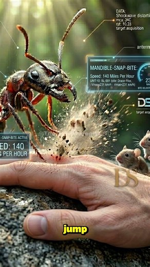 FASTEST Jaw on Earth: Meet the Trapjaw Ant! #facts #chatgpt #tinystrategist