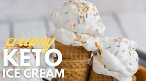 This keto vanilla ice cream recipe is easy to make and only involves 5 ingredients! I give instructions for churn in the ice maker and no churn. This keto ice cream has a secret ingredient to make it creamy and scoopable after it's frozen. NO MORE ROCK HARD KETO ICE CREAM! | KetoFocus
