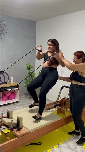 Pilates Reformer Fail as Woman Loses Balance and Falls Backward