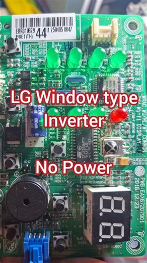LG Window Type Inverter No Power - PCB Repair #pcbrepair #inverter #lg