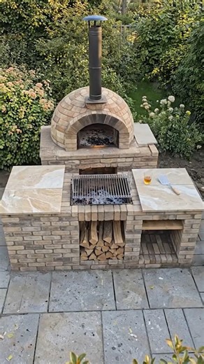 Ultimate DIY Brick BBQ & Pizza Oven Build (Timelapse) #timelapse #build #building #diy #diyideas
