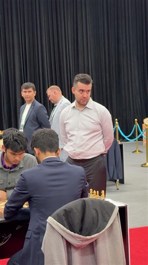 All eyes on Abhimanyu Mishra! 👀 The youngster surprisingly took down the World Champion Gukesh D in Round 5 of the #FIDEGrandSwiss | FIDE - International Chess Federation