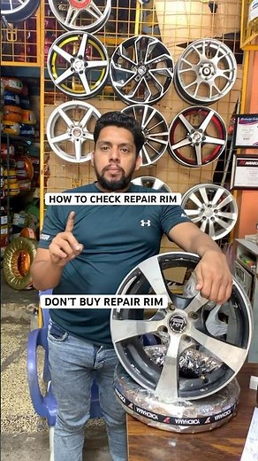 How to Check If Your Car Rim Is Bent or Damaged | Easy DIY Guide #shorts