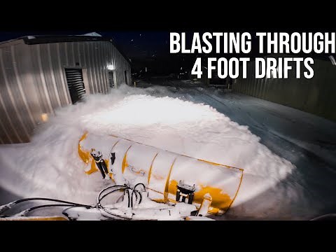 Craziest Snow Storm of 2020 Snow Plowing (DEEP SNOW REMOVAL)