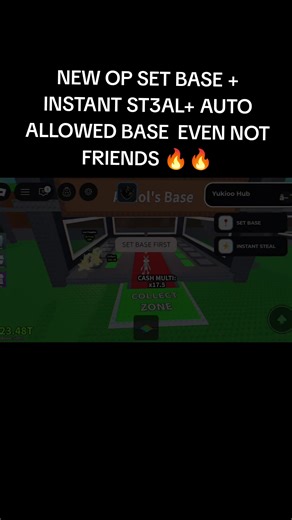 { NEW UPDATED } OP SET BASE   INSTANT ST3AL  AUTO ALLOWED BASE EVEN NOT FRIENDS #robloxfyp #miranda #sab #stealabrainrot #xuhuong