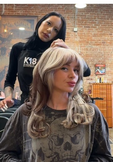 veil hair color placement long layered haircut for logan ⋆⋅☆⋅⋆ by #alyssamikaylahair using @K18 Hair @L’Oréal Professionnel @SexyHair @framar @Phantom Arts #hairconsultation #hairtransformation #althair #hairinspo @Loge James 🪄
