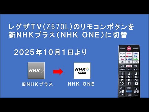 レグザTV 新NHKプラス対応