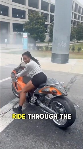 Beautiful Woman on Motorcycle Ride‼️❤️🏍️#beautifulwomen #bikelife #motorcycle #her #natural #aura