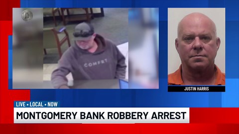 Montgomery bank robbery suspect arrested