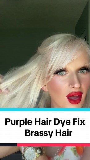 Purple Hair Dye Fix for Brassy Hair