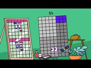 Numberblocks 96 had a makeover and look like 48 | Numberblocks fanmade coloring story