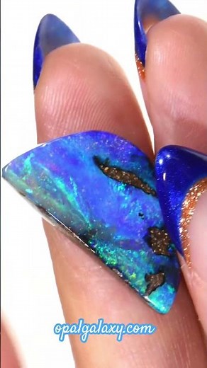 12.7ct Natural Boulder Opal Blue Green
