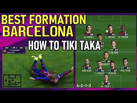 PES2021 Best Formation | Barcelona | HOW TO TIKI TAKA