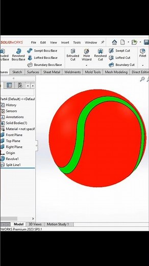 Crickeet Ball Design|💯💥#solidworks #art #cricketball #viral #shorts #youtubeshorts
