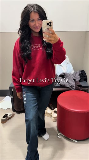 Levi jeans are amazing and this Levi sweater is the softest and so festive!! @target @Levi’s #fyp #target #targetfinds #targetrun #shopwithme